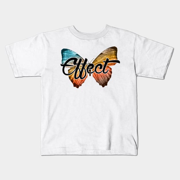 Butterfly Effect | Chaos Theory Kids T-Shirt by textpodlaw